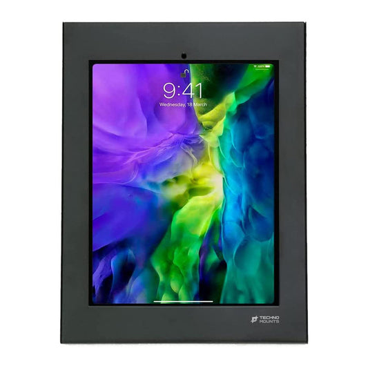 Technomounts Anti-Theft Wall Mount Tablet Enclosure Tablet Mount For 12.9" IPad Pro (Black)