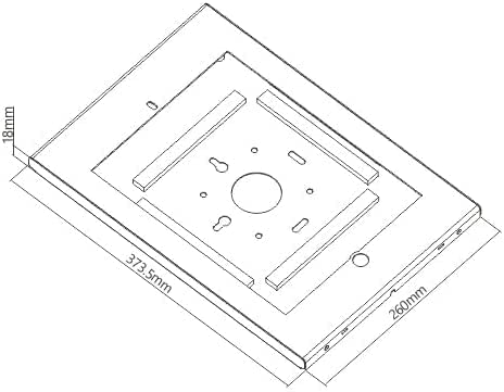 Technomounts Anti-Theft Wall Mount Tablet Enclosure Tablet Mount For 12.9" IPad Pro (Black)