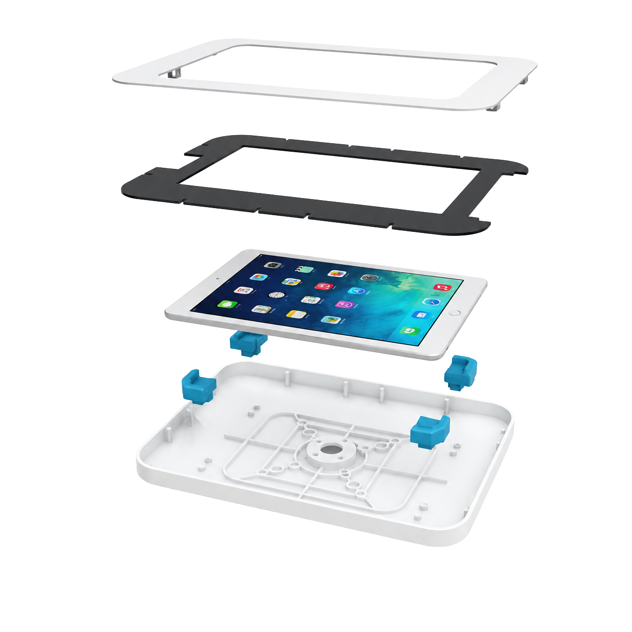 Anti-Theft Wall Mounted Tablet Kiosk (7.9"-9")