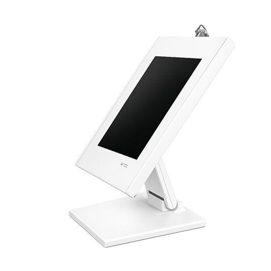 Anti-theft Desktop Tablet Kiosk, Adjustable Stand, Universal Enclosure (9.7" - 11")