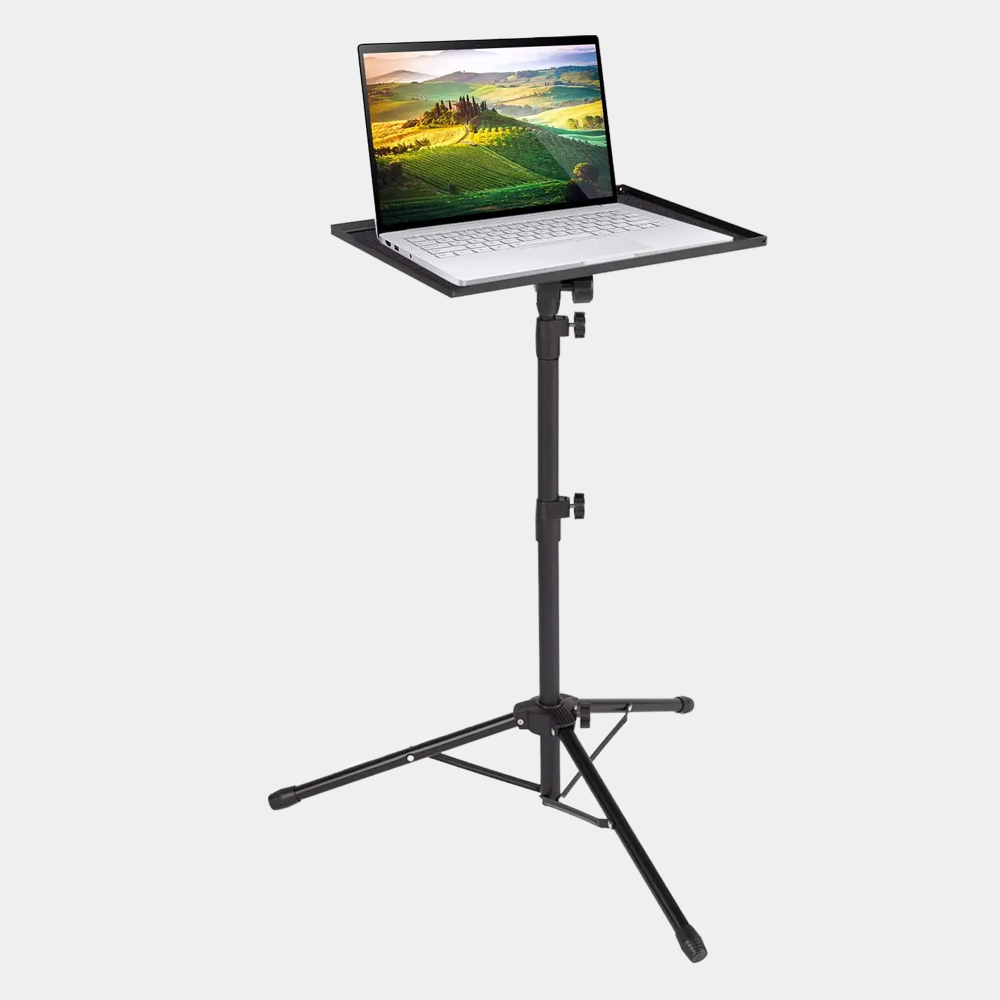 Techno mounts Telescopic Projector Stand Laptop Holder Book Floor Stand Adjustable Height Folding Portable Stand