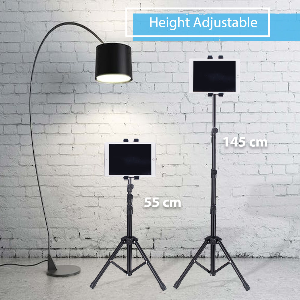 Telescopic Tripod Tablet Stand for Tablets Size 6" to 13"
