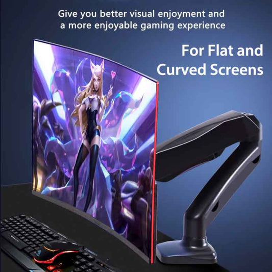 TechnoMounts Monitor Arm Compatible Flat Curved Screens 13-27 Inch Dubai