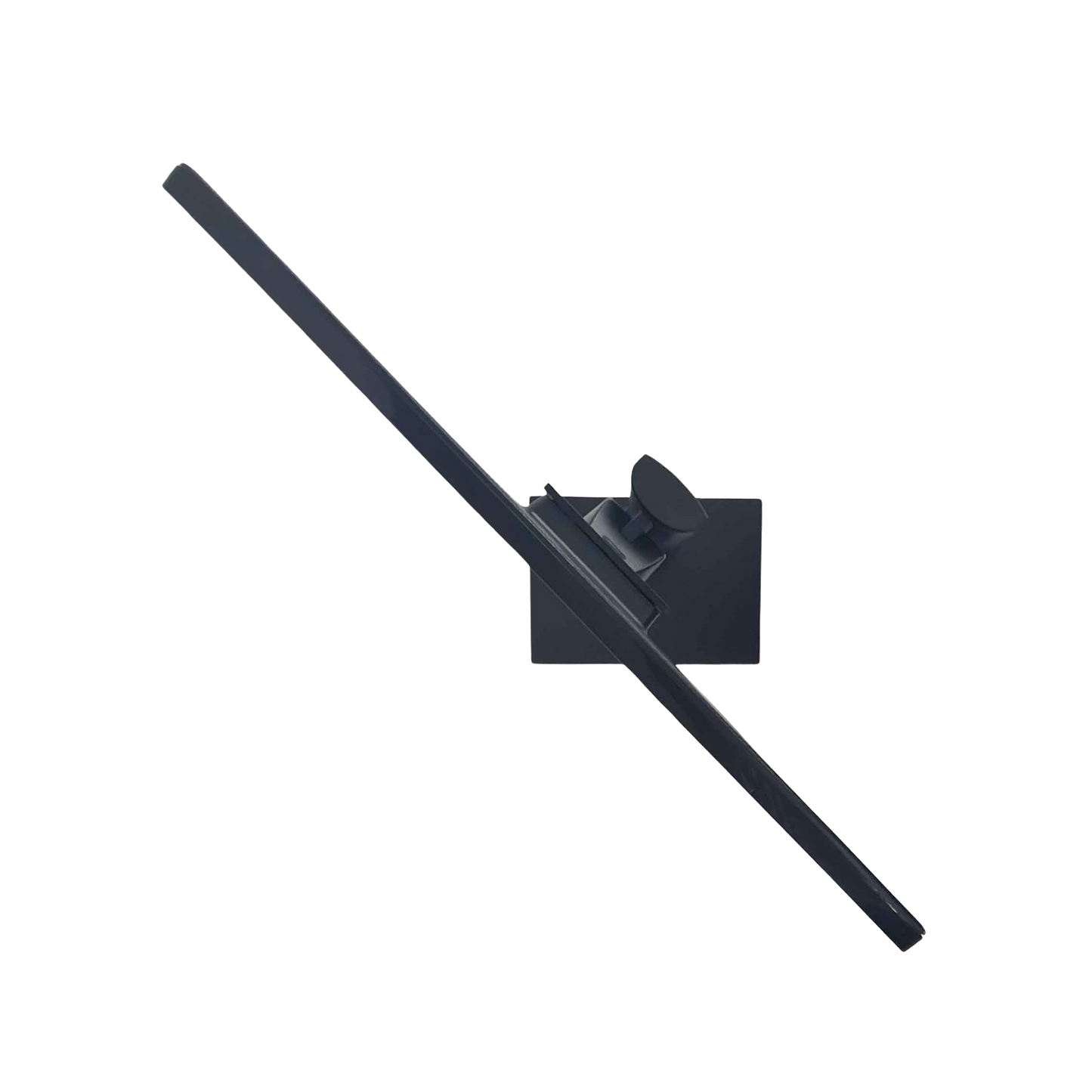 Black antenna on a white background