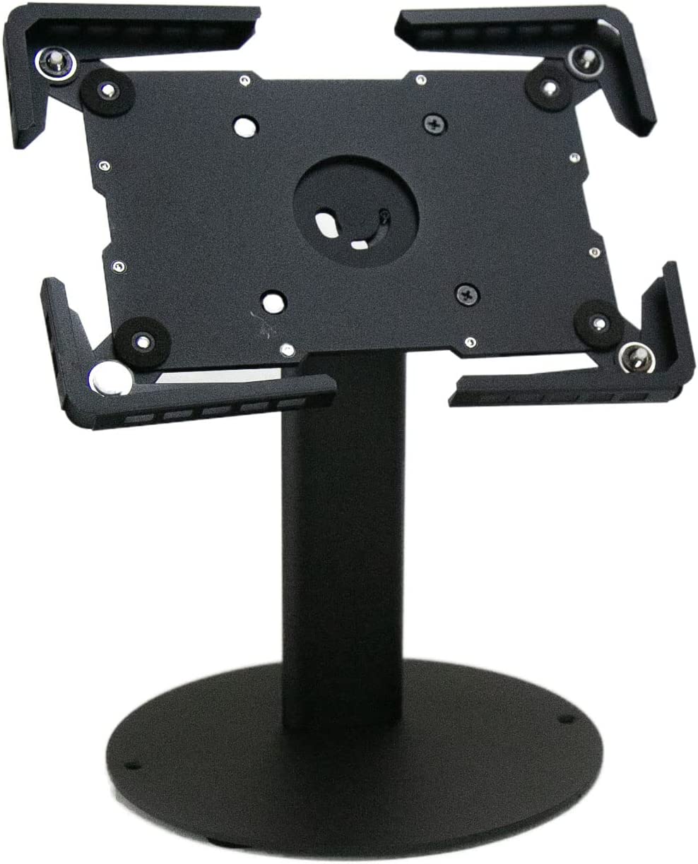 Technomounts Anti-Theft Desktop Tablet Stand, 360° Rotation, 180° Swivel Universal Enclosure for Tablet Size 9.7" to 12.9"