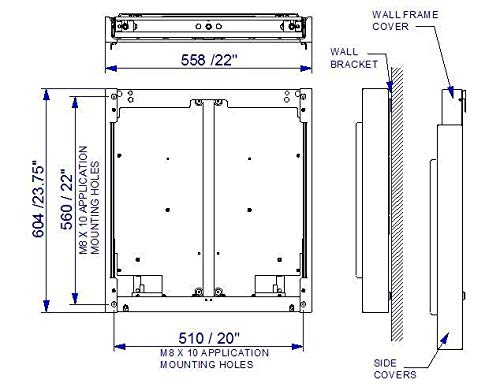 BalanceBox 400 Height Adjustable Flat Panel Wall Mount for TV and Touch Screen