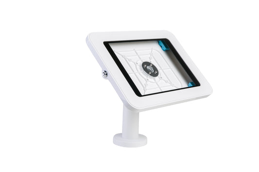 X Series Anti-Theft Fixed Desktop Kiosk for Tablet size 12.9" - White IPAD PRO 12.9"-Technomounts