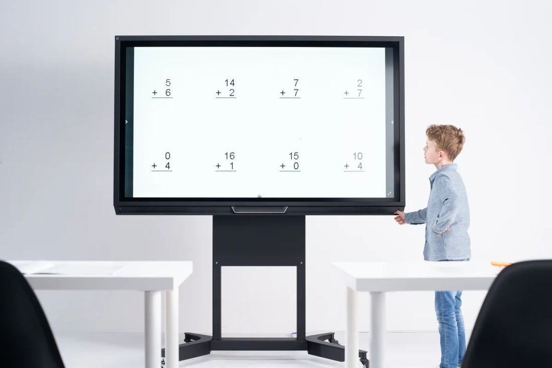 BalanceBox 400: Manual Height-Adjustable Wall Mount for Interactive Displays