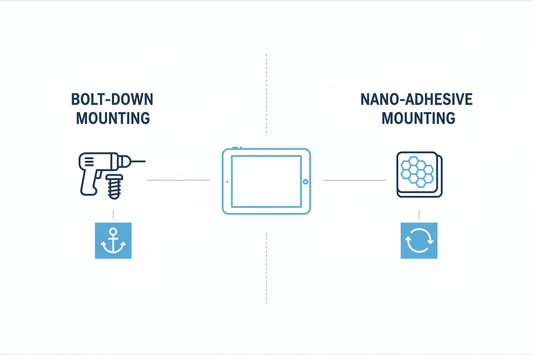 Bolt-Down vs Nano-Adhesive Tablet Kiosk Stands in UAE: Which Anti-Theft Mount Is Best for POS and Self-Service?