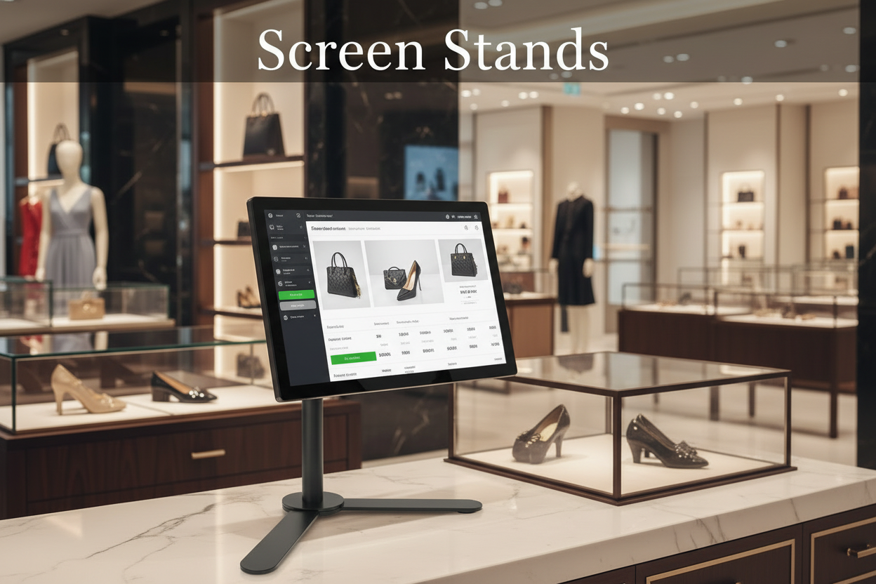 Compact VESA desk monitor stand for offices