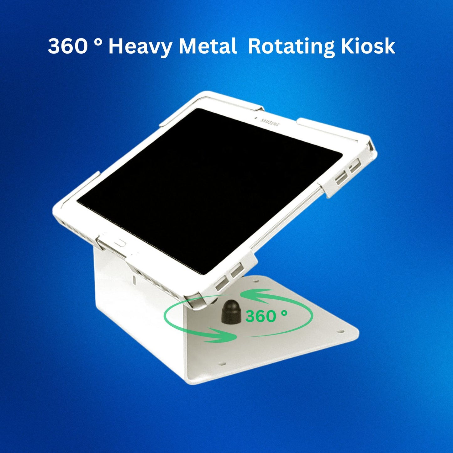 حامل سطح مكتب مضاد للسرقة، بقاعدة دوارة 360 درجة، مناسب لأجهزة الكمبيوتر اللوحية من 10.1 بوصة إلى 13 بوصة