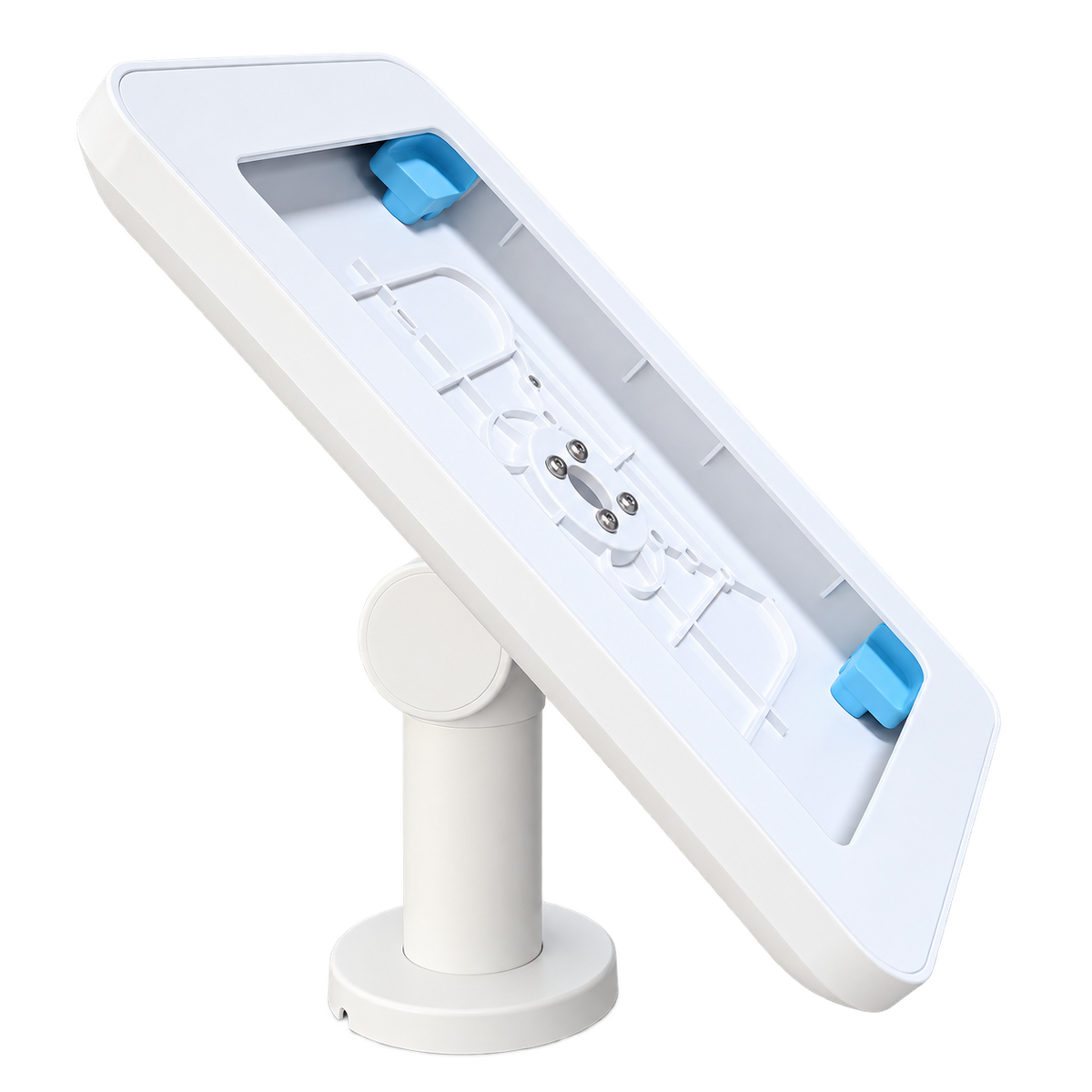 Anti-Theft Desktop Tablet Stand for iPad 11 Inch, Lockable Security Enclosure with Key Fixed Installation