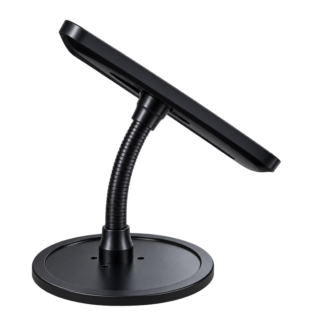Anti-Theft Desktop Tablet Stand for iPad 11 Inch,360° Flexible Tube Adjustable Mount  Lockable Security Enclosure with Key