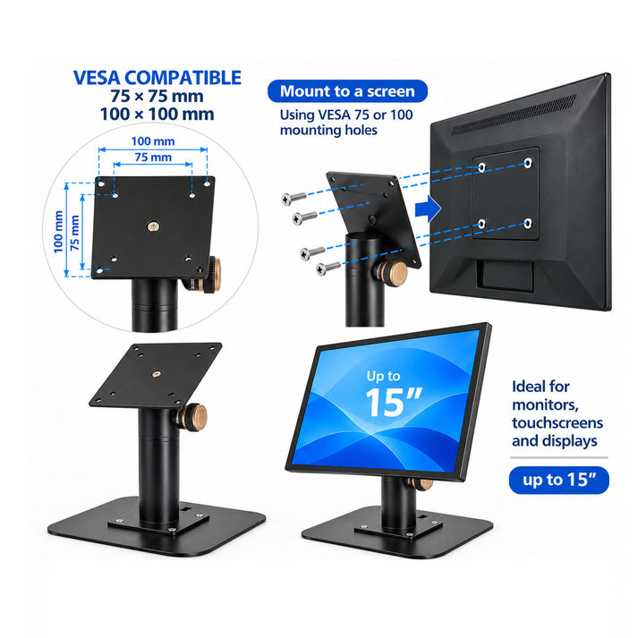 UNIVERSAL VESA 75 & 100 COMPATIBILITY For Screens