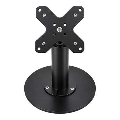 Heavy-Duty Metal VESA 75/100 Desktop Stand for Screens & Tablet Enclosures up to 15" With Detachable Base