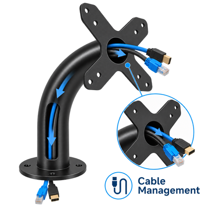 Heavy-Duty Metal VESA 75/100 Wall Bracket / Desktop Stand for Screens & Tablet Enclosures