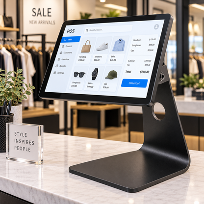 Heavy Duty POS Desktop Stand for Tablet Enclosures & Touch Screens