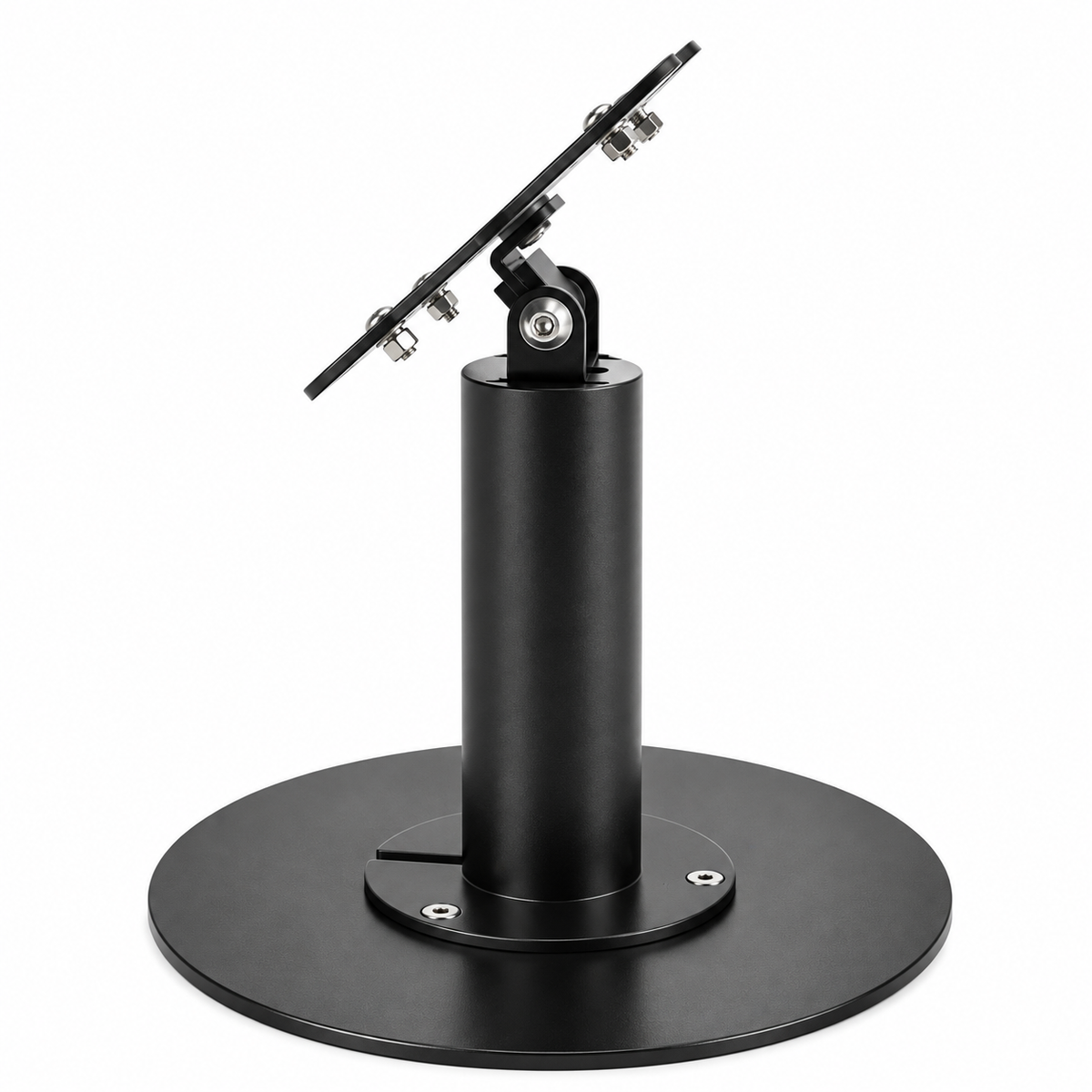 Heavy-Duty Metal VESA 75/100 Desktop Stand for Screens & Tablet Enclosures up to 15" With Detachable Base
