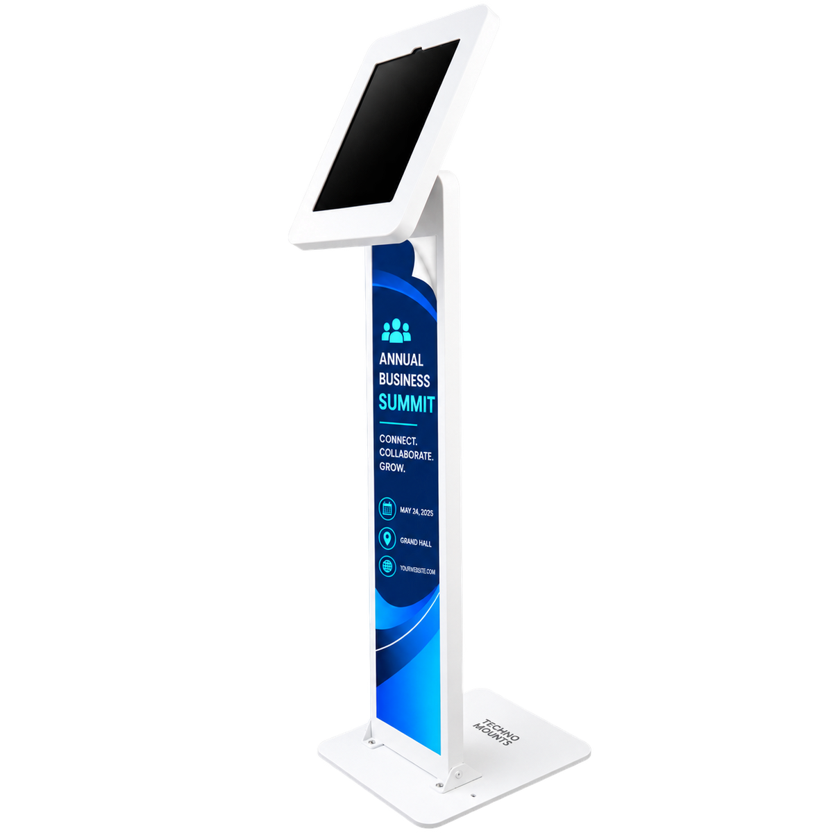 Heavy Duty Tablet Stand with Anti-theft Universal Enclosure for iPad 13"