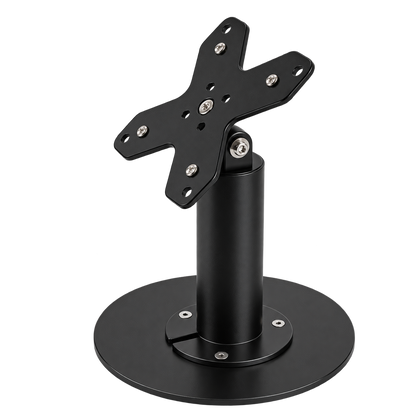 Heavy-Duty Metal VESA 75/100 Desktop Stand for Screens & Tablet Enclosures up to 15" With Detachable Base