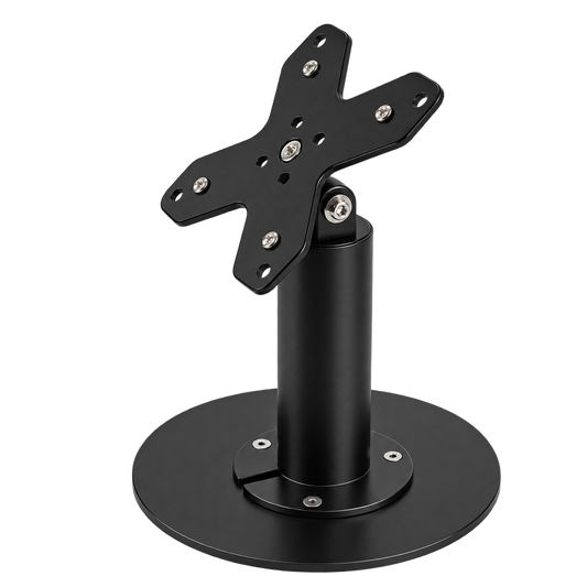 Heavy-Duty Metal VESA 75/100 Desktop Stand for Screens & Tablet Enclosures up to 15" With Detachable Base