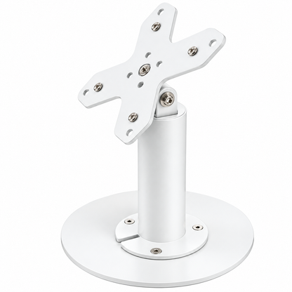 Heavy-Duty Metal VESA 75/100 Desktop Stand for Screens & Tablet Enclosures up to 15" With Detachable Base