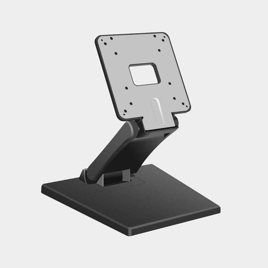 Technomounts Adjustable Folding Lift Mount for Touch Screen Monitors – Cold Rolled Steel Base Bracket with 30cm Lift, VESA 75x75 / 100x100 – Max Load 6.5kg