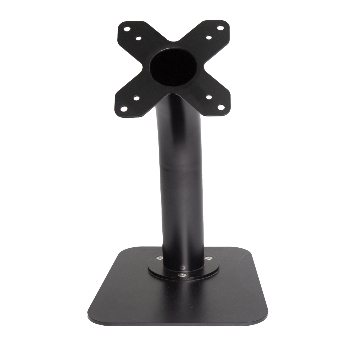 Heavy-Duty Metal VESA 75/100 Desk Stand  For Screens & Tablet Enclosures with Detachable Base
