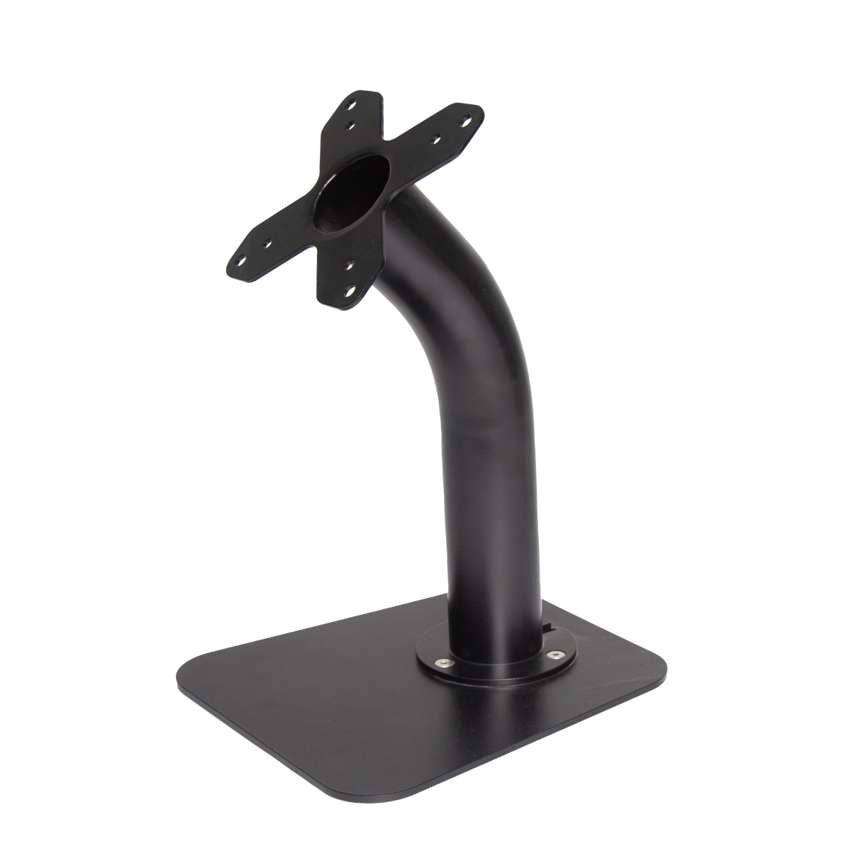 Heavy-Duty Metal VESA 75/100 Desk Stand  For Screens & Tablet Enclosures with Detachable Base