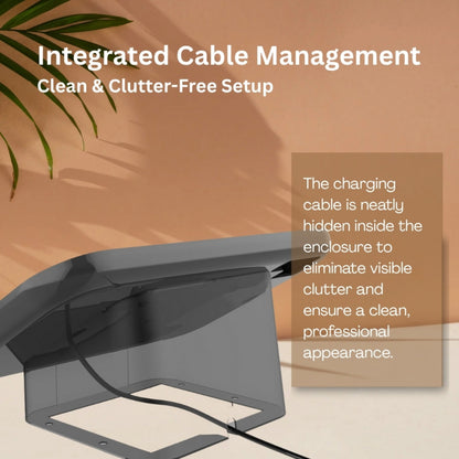 Lockable Tablet Holder with Adjustable Viewing Angle - Customer Interaction Stand UAE
