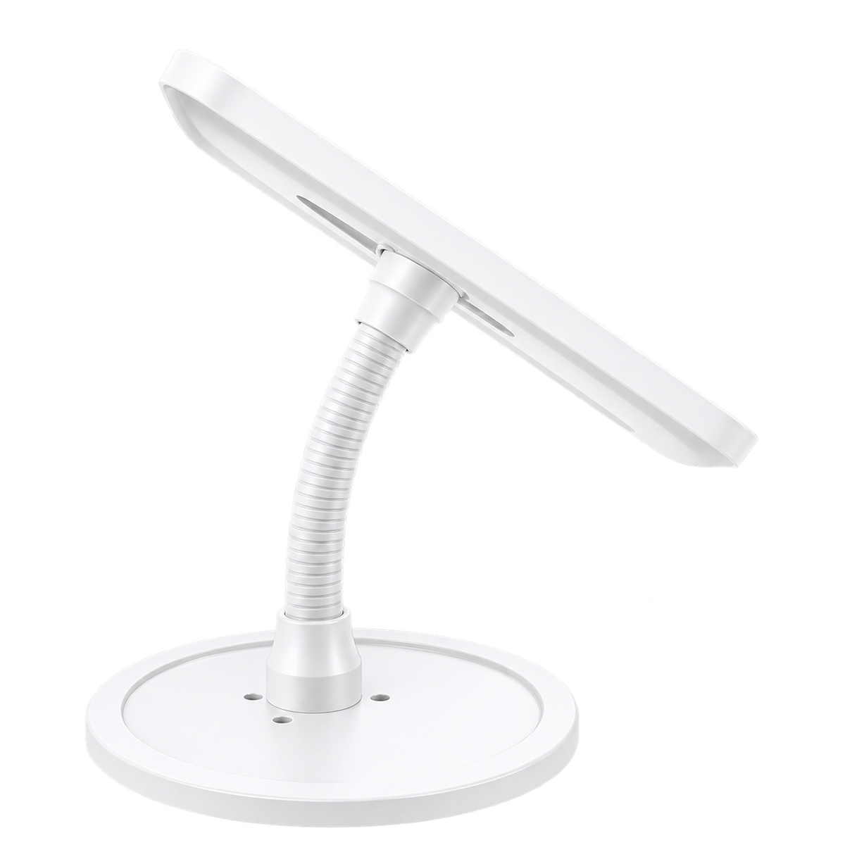 Anti-Theft Desktop Tablet Stand for iPad 11 Inch,360° Flexible Tube Adjustable Mount  Lockable Security Enclosure with Key