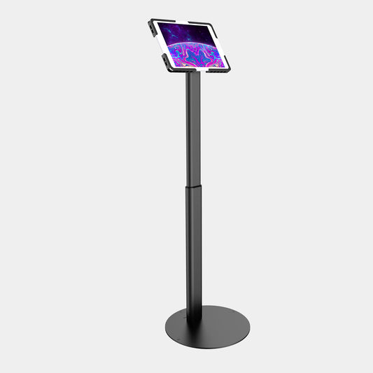 Anti-Theft Height Adjustable Tablet Stand with Universal Enclosure for tablets size from 9.7" to 13"