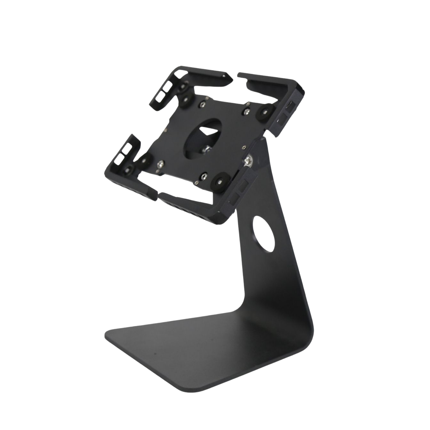 Universal tablet kiosk stand with adjustable mount for 7-13 inch tablets