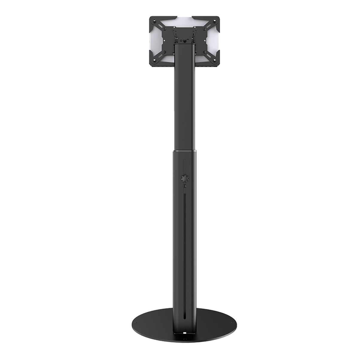 Anti-Theft Tablet Floor Stand –  Height Adjustable - Universal Enclosure (9.7–13″)