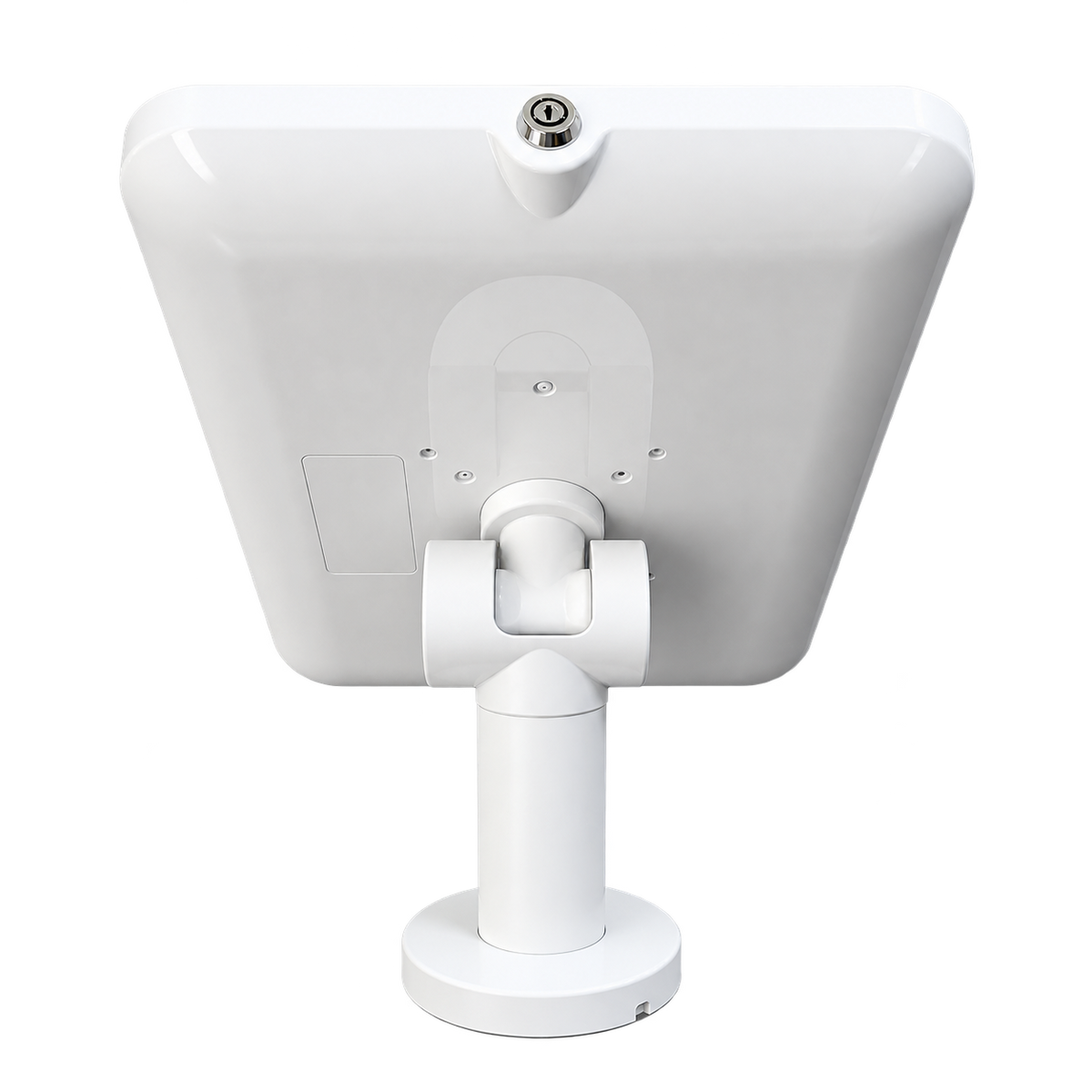 Anti-Theft Desktop Tablet Stand for iPad 11 Inch, Lockable Security Enclosure with Key Fixed Installation