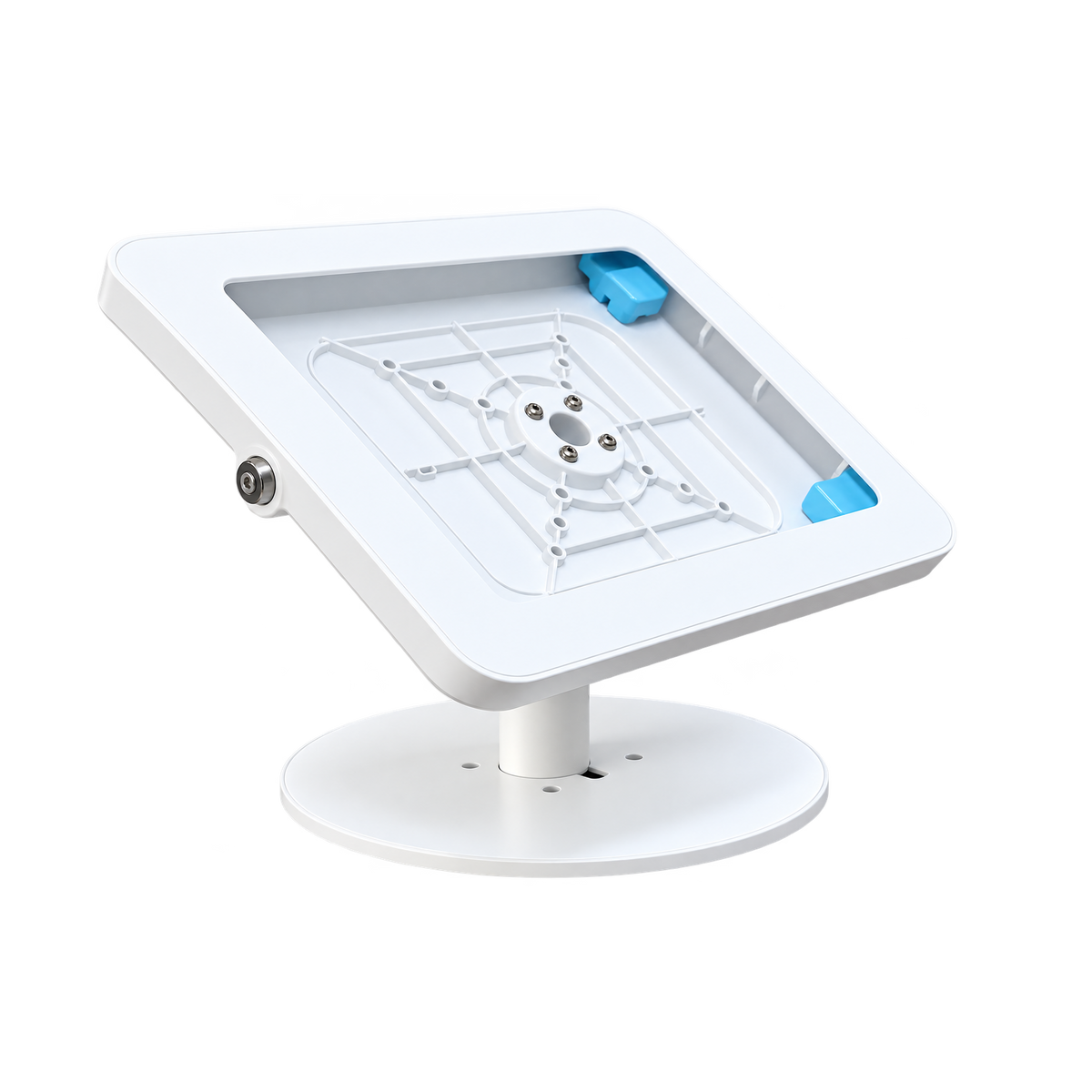 Anti-Theft Desktop Tablet Stand for iPad 11 Inch, Lockable Security Enclosure with Key