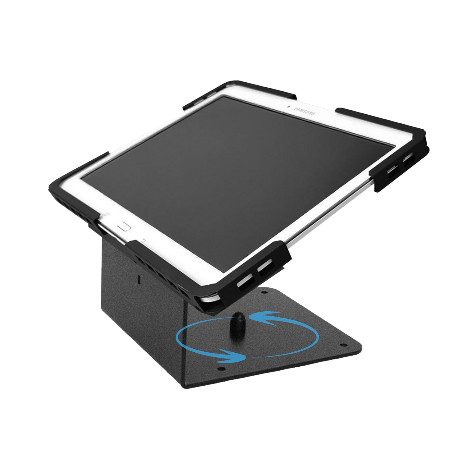 حامل سطح مكتب مضاد للسرقة، بقاعدة دوارة 360 درجة، مناسب لأجهزة الكمبيوتر اللوحية من 10.1 بوصة إلى 13 بوصة