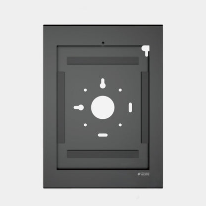 Anti-Theft iPad Pro 12.9 Wall Mount Front View - Premium Metal Enclosure for Retail and Corporate Use - TechnoMounts UAE