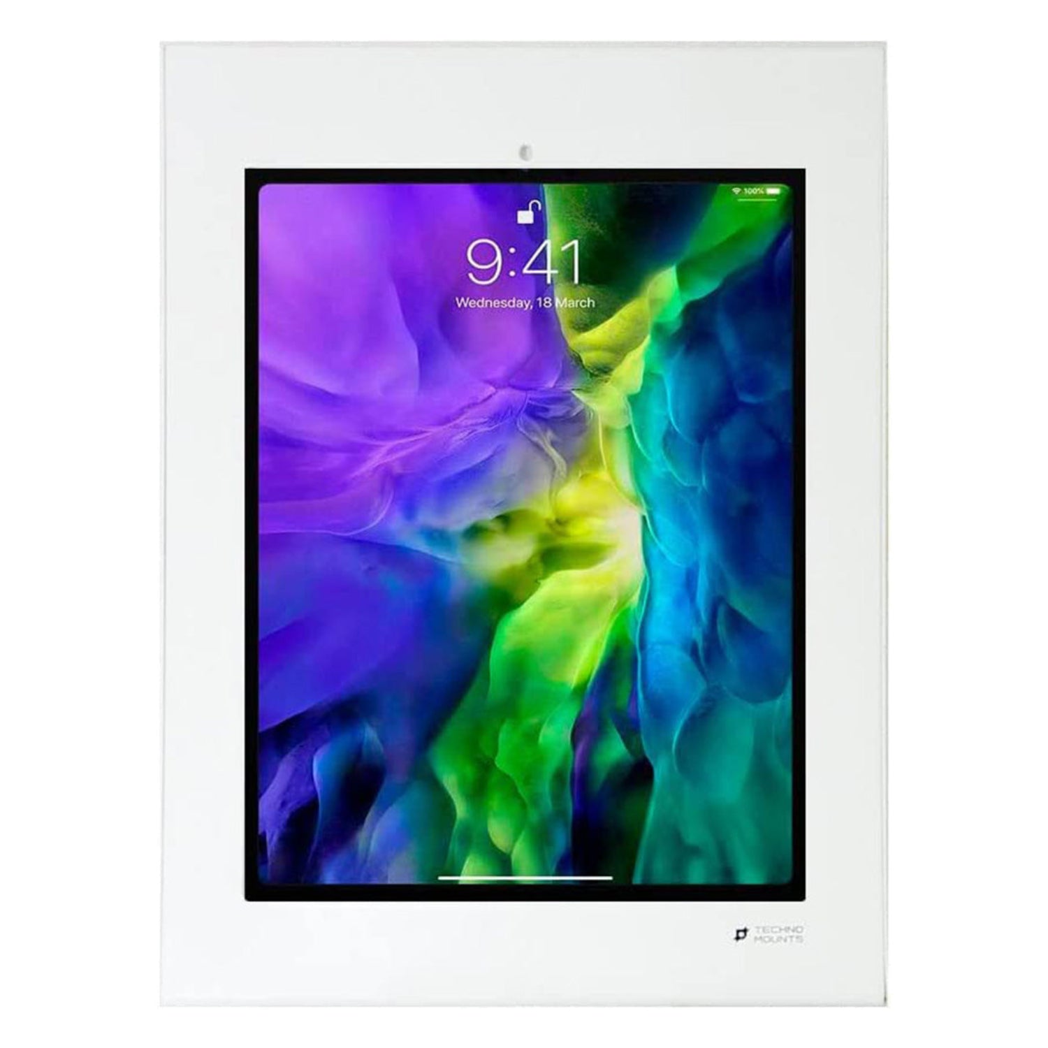 Anti-Theft iPad Wall Mount Professional Setup - Secure Tablet Display for POS and Kiosk Applications - TechnoMounts UAE