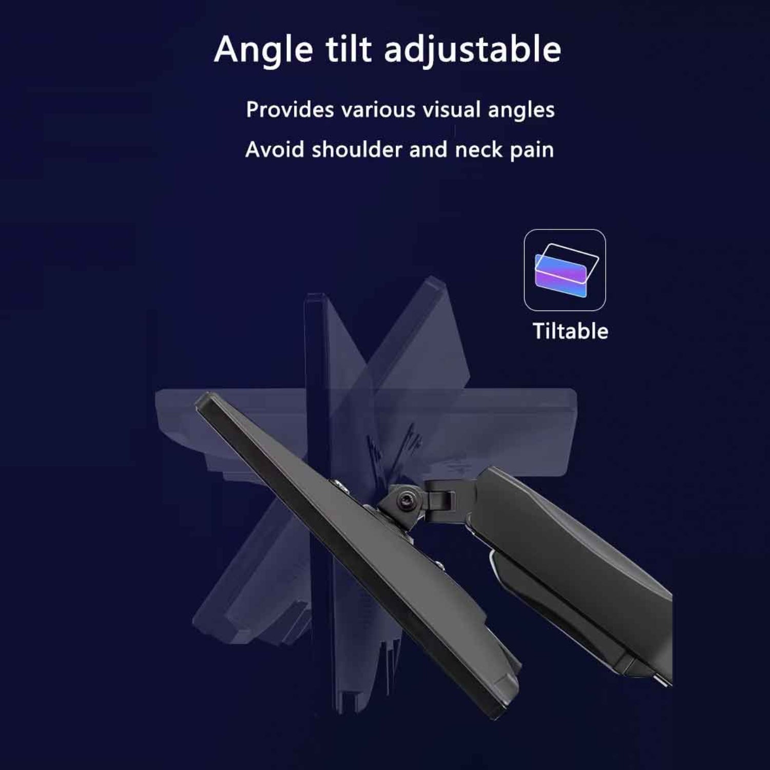 Ergonomic Monitor Arm Tilt Rotation Swivel Adjustable Viewing Angle Dubai