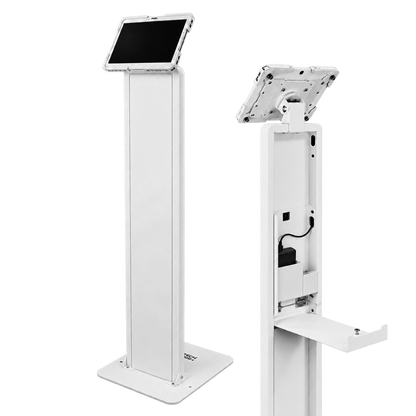 Heavy Duty Tablet Stand Universal Enclosure 9.7–13.1" , Power Bank Compartment