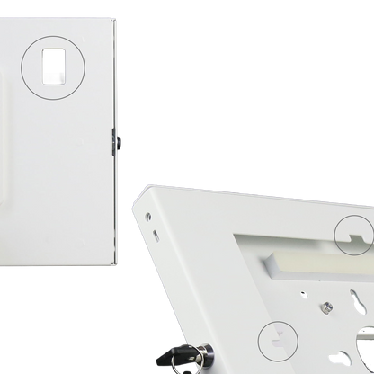 Anti-theft Desktop Tablet Kiosk, Adjustable Stand, Universal Enclosure (9.7" - 11")