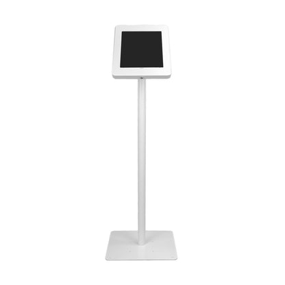 iPad Pro 13 inch anti-theft floor stand featuring 9kg weighted steel base for stability in high-traffic environments
