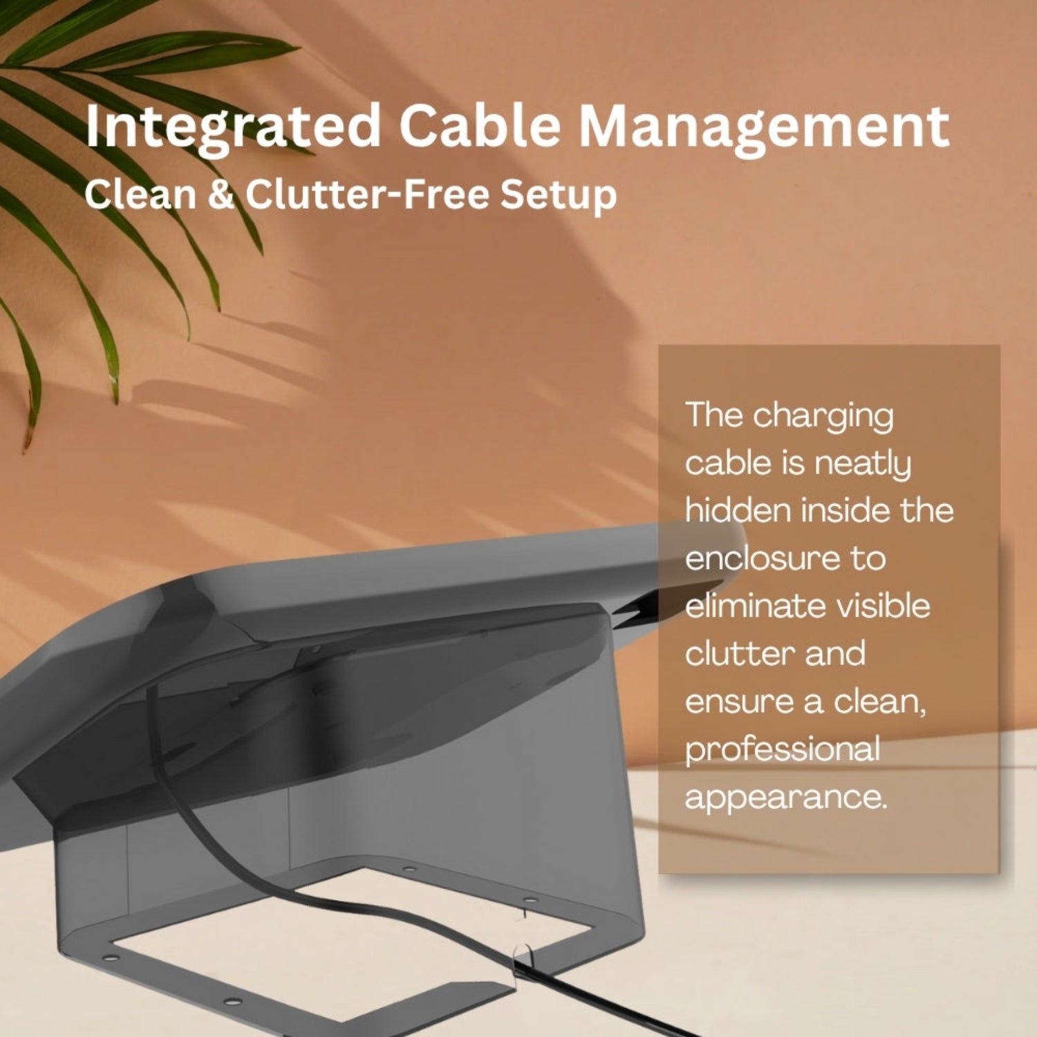 Lockable Tablet Holder Adjustable Viewing Angle Demonstration for Customer Interaction TechnoMounts