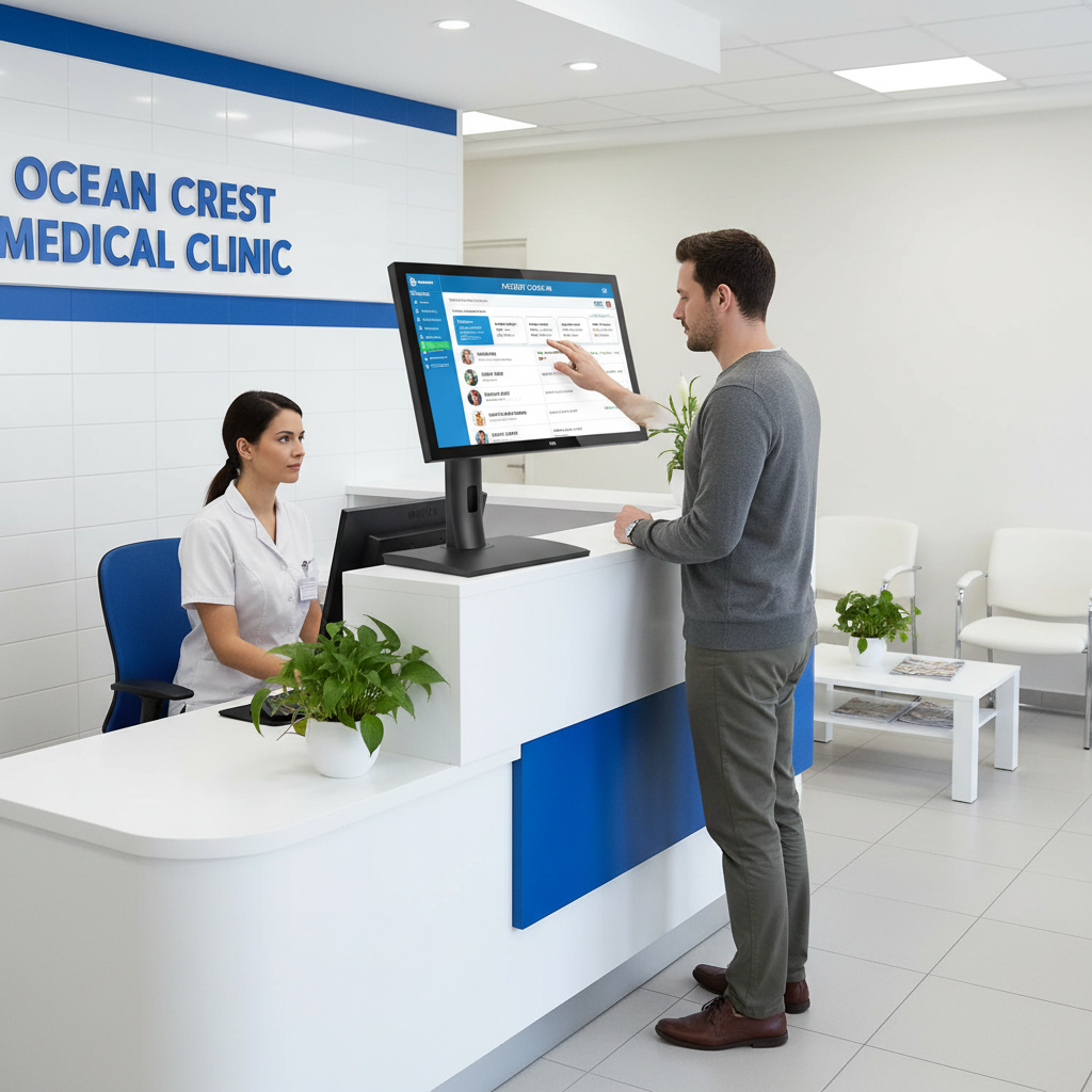 Medical clinic patient check-in