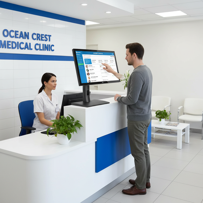 Medical clinic patient check-in