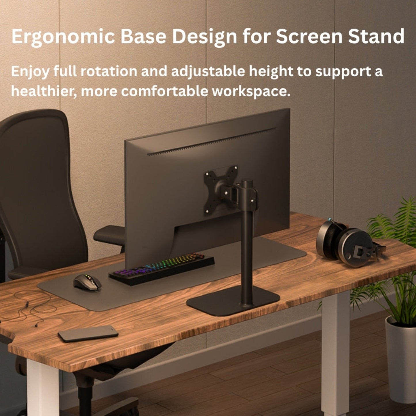 VESA 50x50 75x75 100x100 Monitor Stand Mounting Plate - TechnoMounts UAE