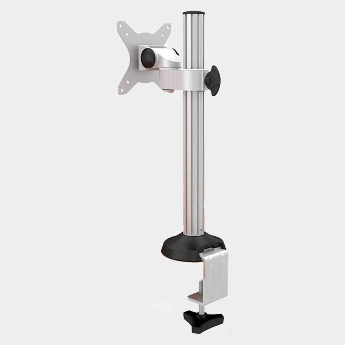 Premium single monitor desk mount with adjustable arm and full motion flexibility for 14-27 inch screens - TechnoMounts UAE