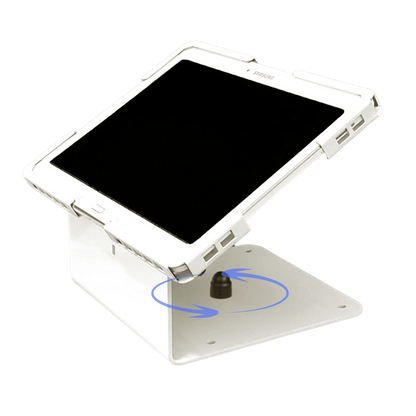 حامل سطح مكتب مضاد للسرقة، بقاعدة دوارة 360 درجة، مناسب لأجهزة الكمبيوتر اللوحية من 10.1 بوصة إلى 13 بوصة