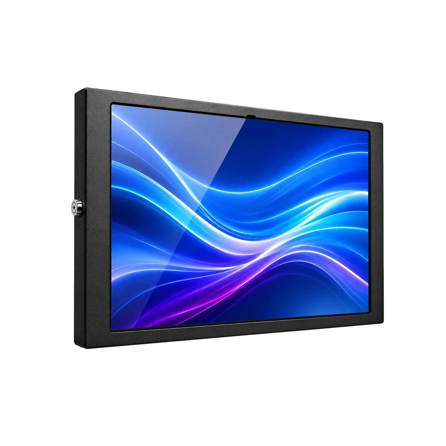 TechnoMounts Anti-Theft Tablet Enclosure for Samsung Galaxy Tab S8 Ultra, S9 Ultra, S10 Ultra & S11 Ultra 14.6" – Lockable Metal Kiosk Case, Portrait & Landscape Mounting, Cable Management, POS, Retail Display